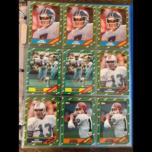 Topps 1986 Football Cards Excellent Condition Kosar, Esiason, Smith, White RCs